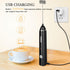 Dallfoll Milk Frother Handheld, USB Rechargeable Electric Foam Wand Maker for Coffee, 3 Speeds Mini Milk Foamer Drink