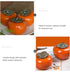 NUOBESTY Ceramics Glazed Persimmon Tea Storage Containers - Sealed Jar for Tea Coffee Spice Orange
