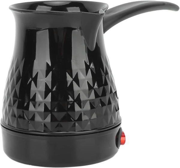Electric Turkish Coffee Maker, 600ml Portable Stainless Steel Arabic Greek Coffee Pot, Anti-Scald Tea Maker Kettle