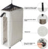 ZERO JET LAG 25 Inches Slim Laundry Storage Hamper - Large Rolling Clothes Bin with Clear Window