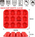 CAKETIME 12 Cups Silicone Muffin Pan, Regular Size Cupcake Pan for Baking, Nonstick BPA Free