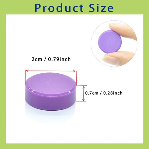 Fridge Magnets, 30 Pcs Refrigerator Magnets, Strong Mini Cute Magnets for Whiteboard, Heavy Duty Craft Magnets, Round