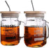 TOUSHI 4 Pcs Regular Mouth Bamboo Mason Jar Lids, Reusable Bamboo Caps with Straw Hole for Glass Canning Jars
