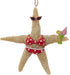 Kurt Adler Beach Style Tan Starfish Couple Decorative Holiday Christmas Tree Ornament Set (2 Pack)