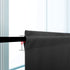 KOUFALL Basement Window Curtains, 18 Inch Length Small Blackout Mini Blinds for Transom Windows, Charcoal Dark Grey