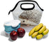 senya Lunch Bag, Hedgehog Printed Neoprene Tote, Reusable Insulated Waterproof Gourmet Lunchbox for Men, Women, Kids