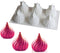 Spiral Castle Shape Silicone Molds, Cake Decorating Tools, 6 Cavities Baking Cupcake Mousse Mold