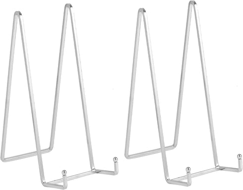 Large Plate Holder Display Stand, 12 inch Super Tall Big Plate Stands for Heavy Duty Display, Metal Picture Frame Stand