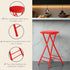 24-Inch 225lb Counter Lavish Home Folding Stool - Backless Stool with Capacity for Kitchen or Rec Room - Portable