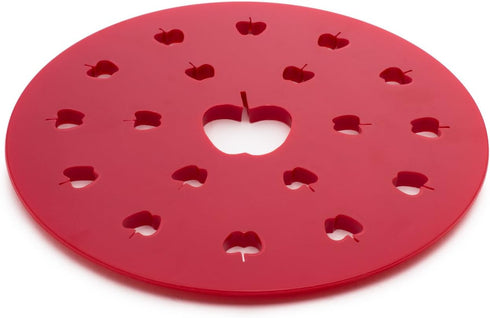 Fox Run Apple Pie Top Cutter, Plastic, Red, 9.5 x 9.5 x 0.25 inches
