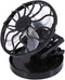 LiebeWH Electric Clip On Solar Fan, Portable Air Conditioner Cooling Fan, Quiet Desk Fan for Travel Camping Hiking