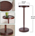 Small Round Martini Table | Solid Acacia Wood Pedestal Side Table