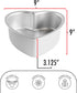 Fat Daddio's PHT-L83 Anodized Aluminum Heart Cake Pan - 8 x 3 Inch, Removable Bottom