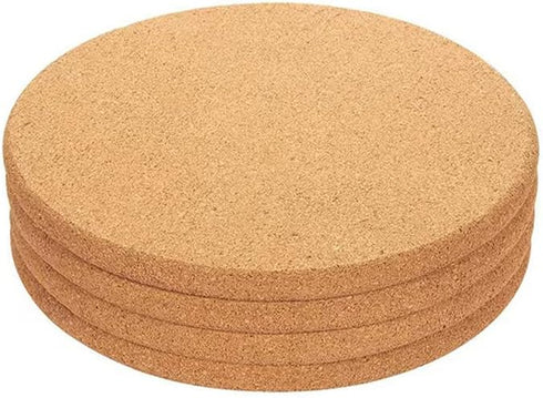 7 Inch Cork Tripod, Thermal Pad for Kitchen, Dining Table, Pots and Pans, Insulation Pads (Set of 6)