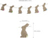 BinaryABC Easter Bunny Rabbit Burlap Banner - Easter Decorations