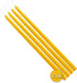 Hyoola 25 Pack Thin Beeswax Taper Candles - Handmade, 100% Pure Scented Bee Wax Candle - 6” Tall, Golden Yellow