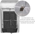 Waterproof Washing Machine Covers, Lightweight Solid Top Load Washer Dryer Cover, Silver Durable Protection