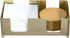 Countertop 5'' MyGift Disposable Napkin and Drink Coaster Holder, Modern Brass Tone Metal Bar or Coffee Table Guest