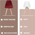 Pack 4 Armless of Velvet Mid Century Modern Dining Chair Covers, Chair Cover,Living Room Side Chair Slipcovers