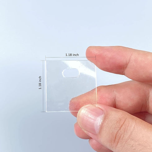 60 PCS Vertical Blind Repair Tabs Kit, Clear Fixer for Vertical Blinds Snap in Replacement Slats