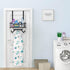 Ironing Board Holder Wall Mount, Laundry Room Organization with Large Storage Basket and Removable Hooks