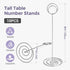 Table Number Holders 10Pcs - 8.75 inch Place Card Holder Stands for Wedding Party Graduation Reception Decorations