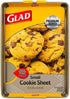Glad Premium Nonstick Cookie Sheet, Heavy Duty Baking Pan with Raised Diamond Texture, Small, Gold