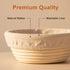 Set Liners,9 Inch 10 Inch FEIERYA Banneton Bread Proofing Basket with Round & Oval Sourdough Baking Kit