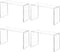 Aminigram 4 Pack Acrylic Risers Display Stands, Display Stands for Collectibles, Clear