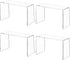 Aminigram 4 Pack Acrylic Risers Display Stands, Display Stands for Collectibles, Clear