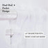 MIULEE White Sheer Curtains - 24 Inch Length Linen Textured Kitchen Window Curtains Over Sink, 2 Panels for Light
