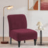 TOPYUMH Armless Velvet Accent Chair Covers High Stretch Chair Slipcovers, Removable Furniture Protector for Living