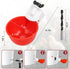 tibaebe 8 Pack Chicken Waterer Cups, Red Automatics Chicken Waterer, Professional Poultry Cups Suitable for Chicks