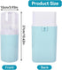Blue Kitchen Utensil Holder with Cover, 4 Compartment Wall-Mounted Plastic Silverware Holder, Utensil Drying Rack for