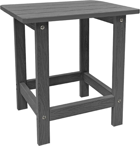 Meluvici Outdoor Side Table, HDPS Single Adirondack Side Table Weather Resistant, Table