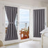 NICETOWN Grey French Door Curtains - Thermal Insulated Blackout Panel for Privacy, W54 x L72-Inch