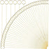 H&W 40PCS Golden Ring Loop Card Holders 12''L Round Shape Floral Picks Clips for Wedding & Flower Arrangements