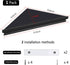 evron 1 Pack) Wall Mount Corner Shelf,Easy to Install Metal Front Floating Corner Shelves with Self-Adhesive Tapes