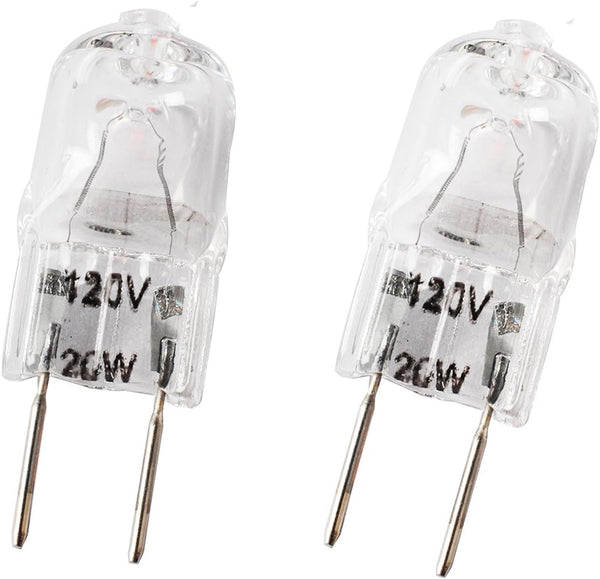 Wadoy WB36X10213 Microwave Light Bulbs G8 120V 20W Bulb Compatible with G-E Halogen Oven Parts (2 Packs) WB25X10019