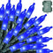LAMPHOME 50 LED Blue Christmas Lights Outdoor, 16 FT Mini String Light