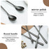 Black Long Handle Iced Tea Spoon Set of 12 Pieces, Titanium Plating Black Stainless Steel Teaspoons, Dishwasher Safe