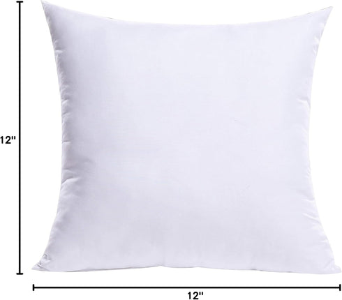 MIULEE Premium Throw Pillow Insert, Sham Square Pillow Stuffer for Decorative Cushion, 12x12 Inch