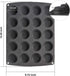 Webake Mini Muffin Cupcake Tin Pan, Silicone Non-stick Baking Mold for Mini Pie, Quiche, Pack of 2