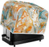 2 Slice Toaster Cover, Gold Cyan Marble Appliance Cover, Abstract Art Fluid Painting Universal Fit Wide Slot
