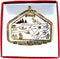 North Carolina State Brass Christmas Ornament, Nations Treasures, Raleigh, Charlotte, Roanoke, Kitty Hawk, Durham