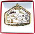 North Carolina State Brass Christmas Ornament, Nations Treasures, Raleigh, Charlotte, Roanoke, Kitty Hawk, Durham