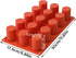 TOPYS 15 Cavities Cylindrical Fondant Silicone Mold, DIY Cylinder Pastry Cupcake Jelly Mousse Pan