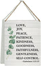 KongMoTree Fruit of the Spirit Wall Art Sign, Fruit of the Spirit Sign,
