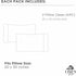 Linen Home 100% Cotton Percale Pillowcases, King Size, White, 2 Pieces, 20 inches X 40 inches