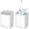 2 Pack Wall Mounted Toothbrush HoldersRemovable Drill-Free Wall Shower Holder for Toothbrush,Toothpaste,